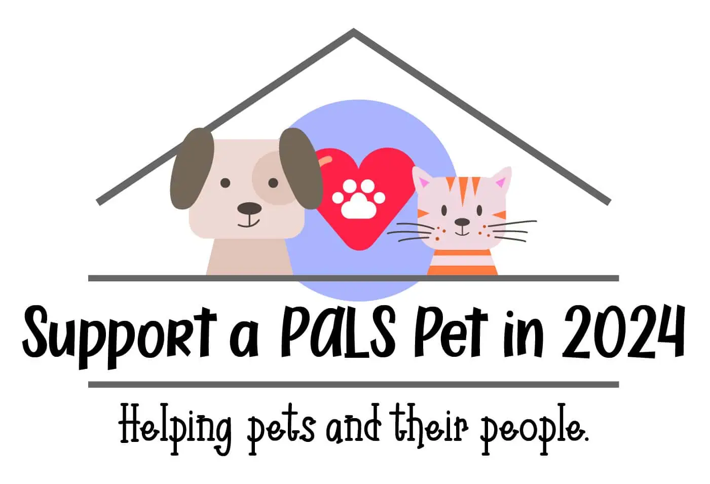 Graphic for Support a PALS Pet in 2024